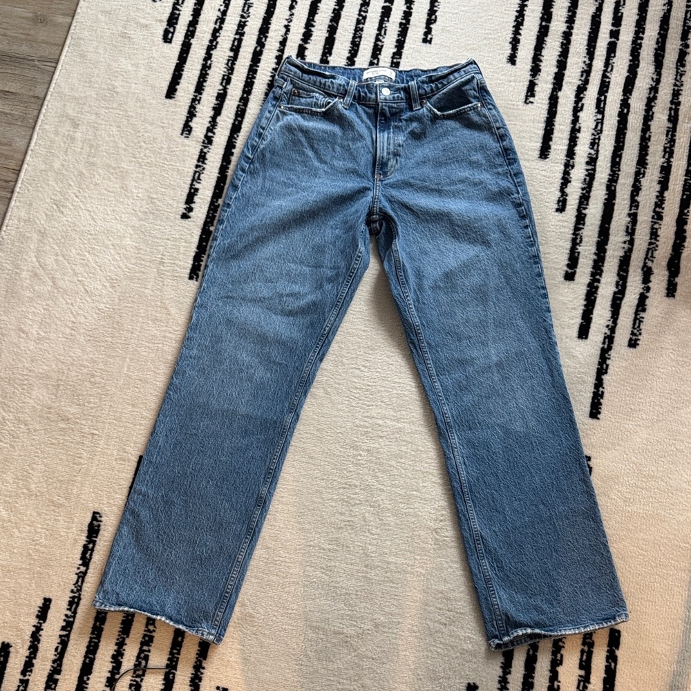 Abercrombie & Fitch Blue Straight Leg Jeans